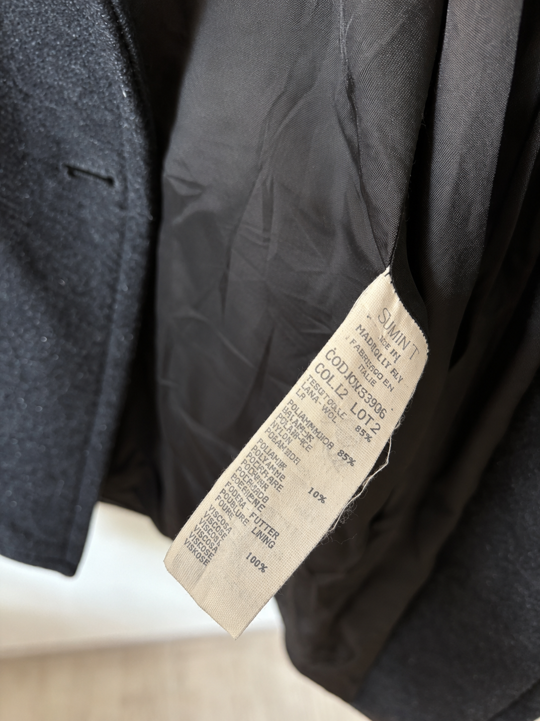 Cappotto da uomo Armani Jeans