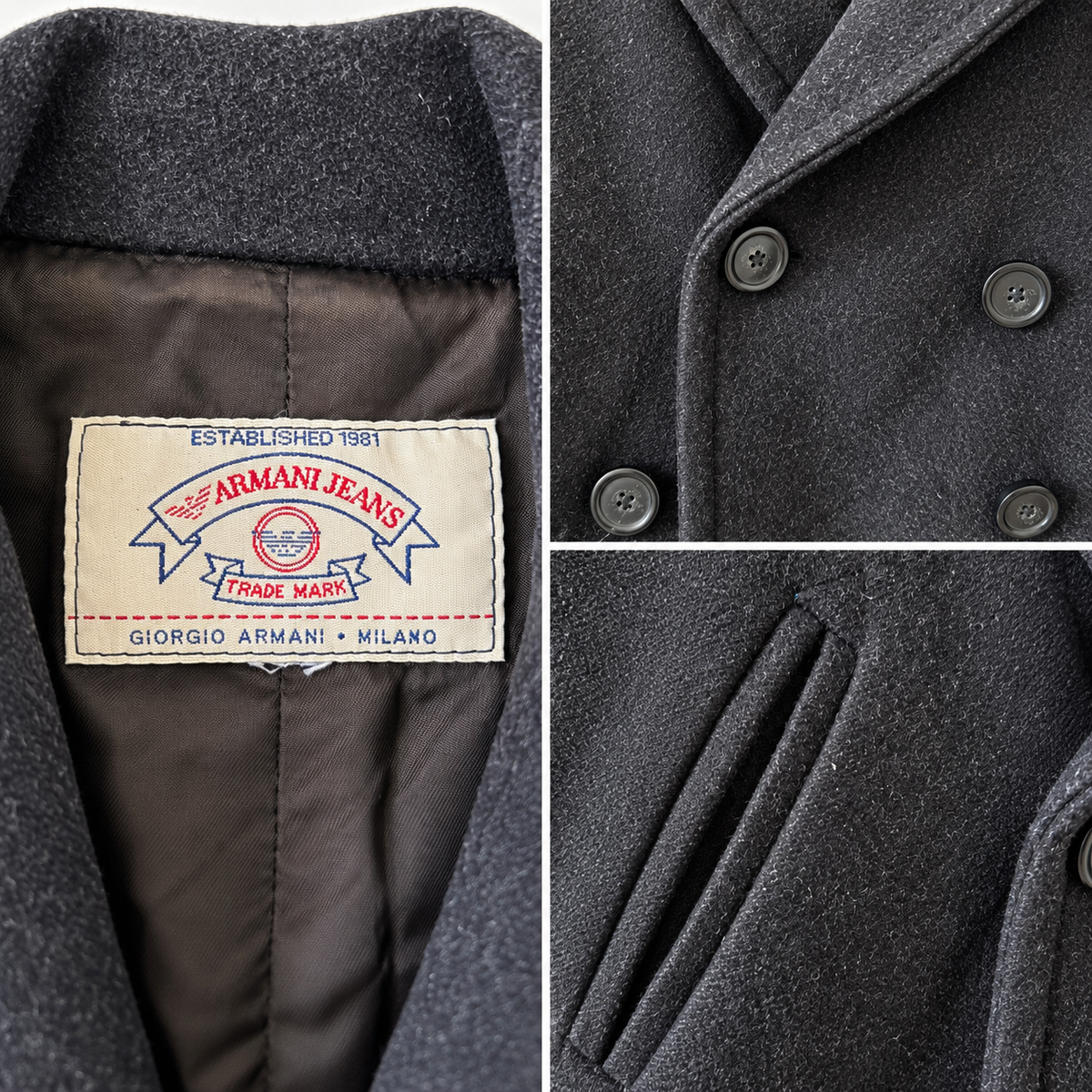 Cappotto da uomo Armani Jeans