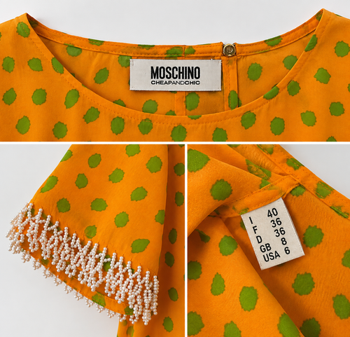 Blusa Moschino 100% seta